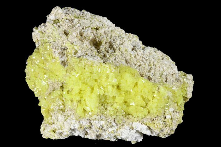 Sulfur Crystals on Matrix - Steamboat Springs, Nevada #174227